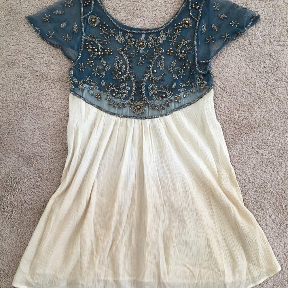 ❌❌sold❌❌Beaded Detail Free People Dress